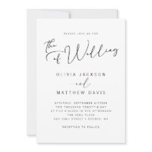 シンプルモダン黒白結婚書