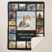 シンプルモダン17枚 シェルパブランケット (正面)