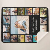 シンプルモダン17枚 シェルパブランケット (正面(横))