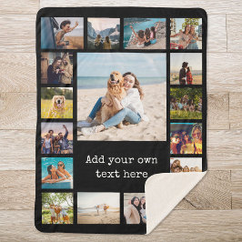 シンプルモダン17枚 シェルパブランケット