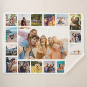 シンプルモダン17枚 シェルパブランケット (正面(横))