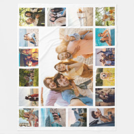 シンプルモダン17枚 フリースブランケット