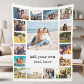 シンプルモダン17枚 フリースブランケット