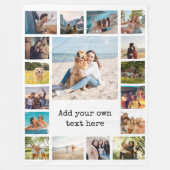 シンプルモダン17枚 フリースブランケット (正面)