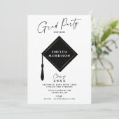 シンプルモダン2写真卒業党 招待状 (スタンド正面)