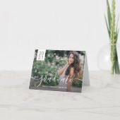 シンプルモダン2写真卒業 案内状 (正面)