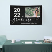 シンプルモダン2写真卒業 横断幕 (トレードショー)