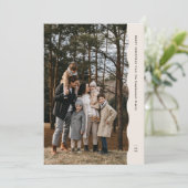 シンプルモダン2枚の波状のクリスマス シーズンカード (スタンド正面)