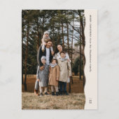 シンプルモダン2枚の波状のクリスマス シーズンポストカード (正面)