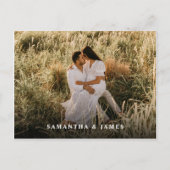 シンプルモダン2 – 写結婚真 インビテーションポストカード (裏面)