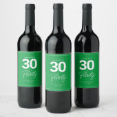 シンプルモダン30ネオン気のあるそぶりをしたグパーソナライズされたリーン ワインラベル (ボトル)