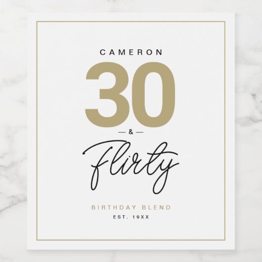 シンプルモダン30気のあるそぶりをしたワイパーソナライズされたンラベル ワインラベル (シングルラベル)