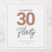 シンプルモダン30気のあるそぶりをしたワイパーソナライズされたンラベル ワインラベル (シングルラベル)