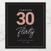 シンプルモダン30気のあるそぶりをした & パーソナライズされた ワインラベル (シングルラベル)