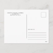 シンプルモダン4枚の写真Happy New Year シーズンポストカード (裏面)