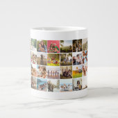 シンプルモダン48フォトコラージュ ジャンボコーヒーマグカップ (正面)