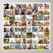 シンプルモダン64フォトコラージュ ポスター (正面)