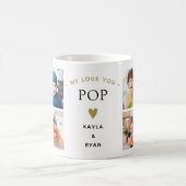 シンプルモダン8写真コラージュ愛するポップ・アートの コーヒーマグカップ (中央)