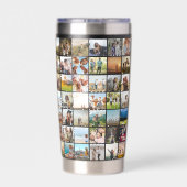 シンプルモダン84フォトコラージュ 保温保冷タンブラー (背面)