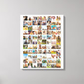 シンプルモダン88写真コラージュ キャンバスプリント (正面)