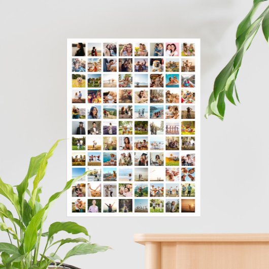 シンプルモダン88写真コラージュ ポスター