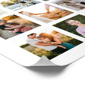 シンプルモダン88写真コラージュ ポスター (角)