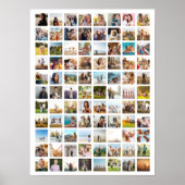 シンプルモダン88写真コラージュ ポスター (正面)