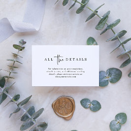 シンプルモダン |の結婚詳細 エンクロージャーカード