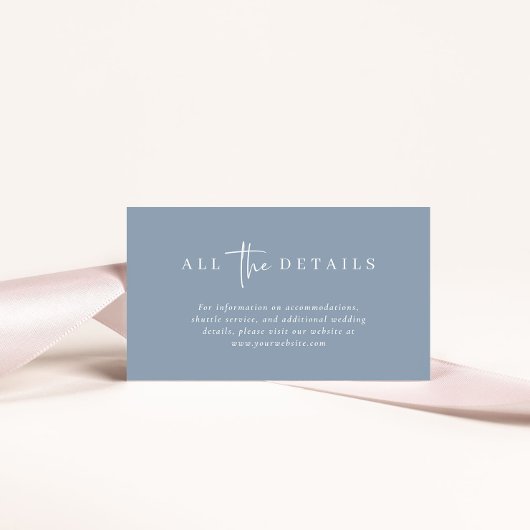 シンプルモダン |の結婚詳細 エンクロージャーカード