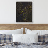 シンプルモダン,, カッコいい,トレンディーの細線 キャンバスプリント (インサイチュ (寝室))