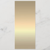 シンプルモダン ゴールドウェディング メニュー (裏面)