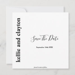 シンプルモダン タイプ 結婚式 Save The Date セーブザデート