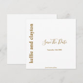 シンプルモダン タイプ 結婚式 Save The Date セーブザデート (正面/裏面)