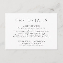 シンプルモダン ダスティパープル ウェディング詳細 エンクロージャーカード