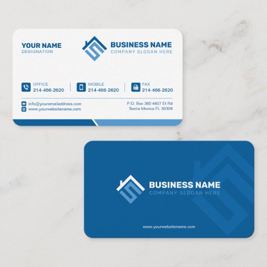 シンプルモダン,ミニマル澄ん,プレミアム,白 名刺 (正面/裏面)