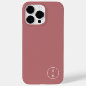 シンプルモダン モノグラム 名前 Case-Mate iPhoneケース (裏面)