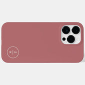 シンプルモダン モノグラム 名前 Case-Mate iPhoneケース (裏面 (横))