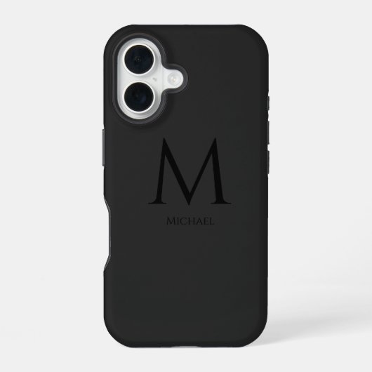 シンプルモダン モノグラム Case-Mate iPhoneケース iPhone 16ケース (裏面)