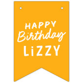 シンプルモダン（写真以外）の誕生日応答 バンティングフラッグ (第2の旗)