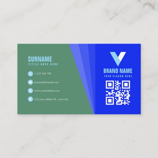 シンプルモダン 名刺 (正面)