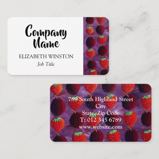 シンプルモダン 名刺 (正面/裏面)