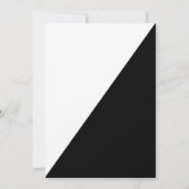 シンプルモダン:日付の保存 招待状 (裏面)