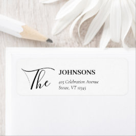 シンプルモダン |白黒 ラベル