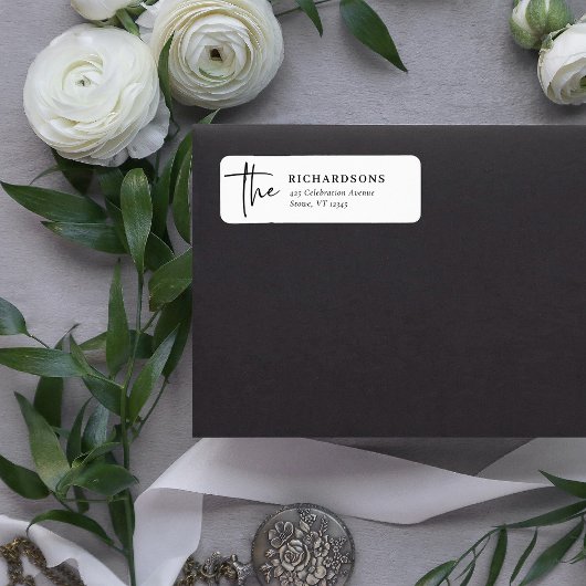 シンプルモダン |白黒 ラベル