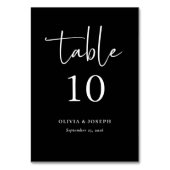 シンプルモダン | 結婚s テーブルナンバー (正面)