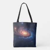シンプルモダン:銀河系宇宙ロッククール トートバッグ (裏面)