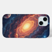 シンプルモダン:銀河系宇宙ロッククール Case-Mate iPhoneケース (裏面 (横))