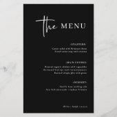 シンプルモダン |黒結婚のメニュー (正面)