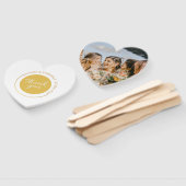 シンプルモダンAdd Coule Name Date写真感謝してい ハンドファン (組立なし)