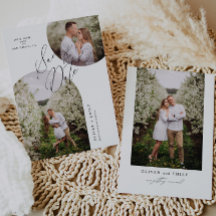 シンプルモダンArch Circle Photo Save the Date